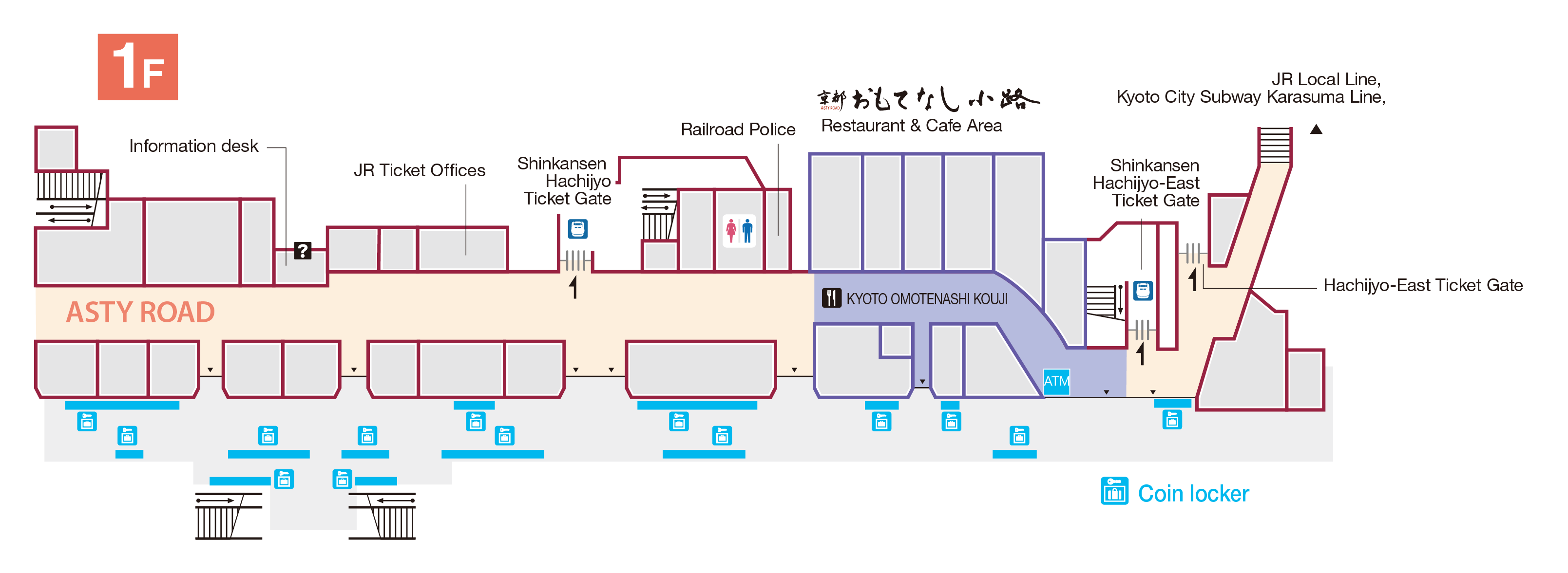 ASTY京都 1Fフロアマップ