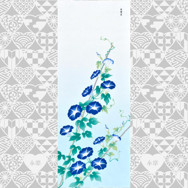 手ぬぐい「朝顔絵図」