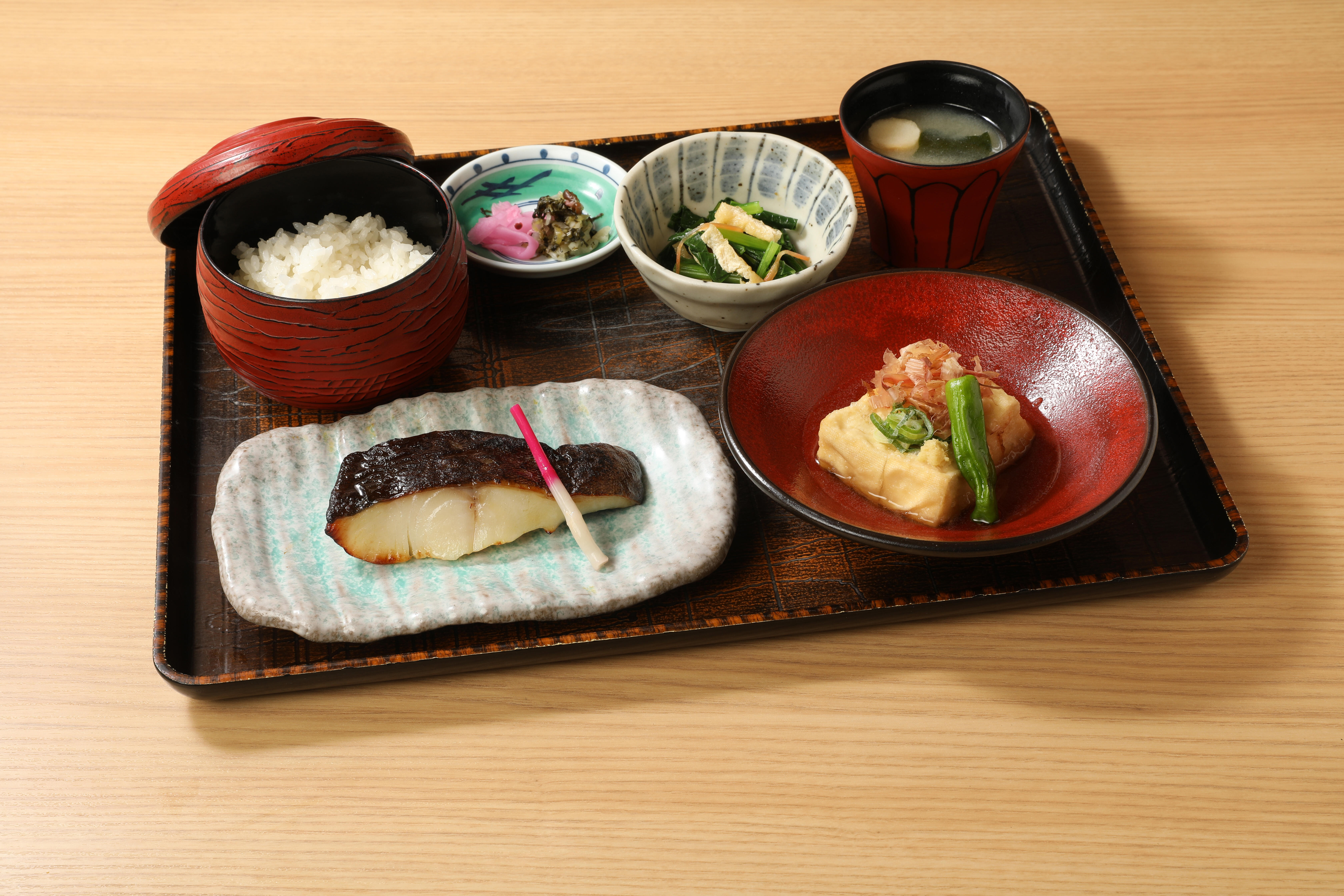 銀鱈の西京焼き御膳