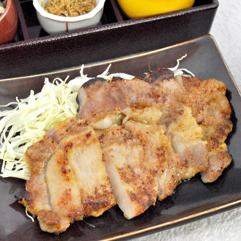 Pork loin Saikyozuke Zen (A set meal with pork loin marinated in Kyoto-style miso)