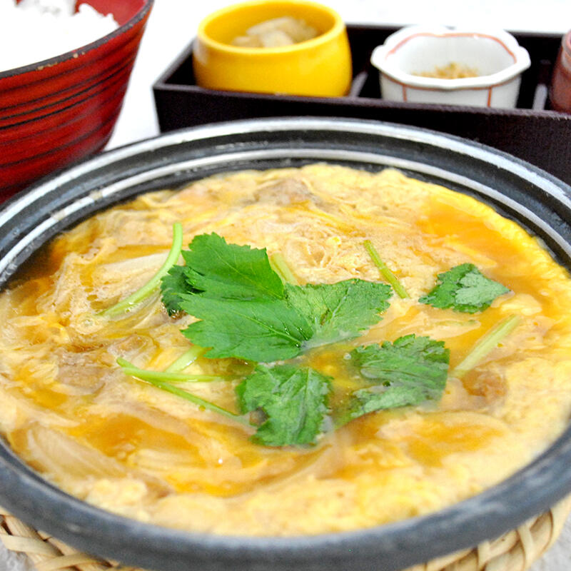 Jidori no tamago toji Zen (A set meal with chicken and egg)